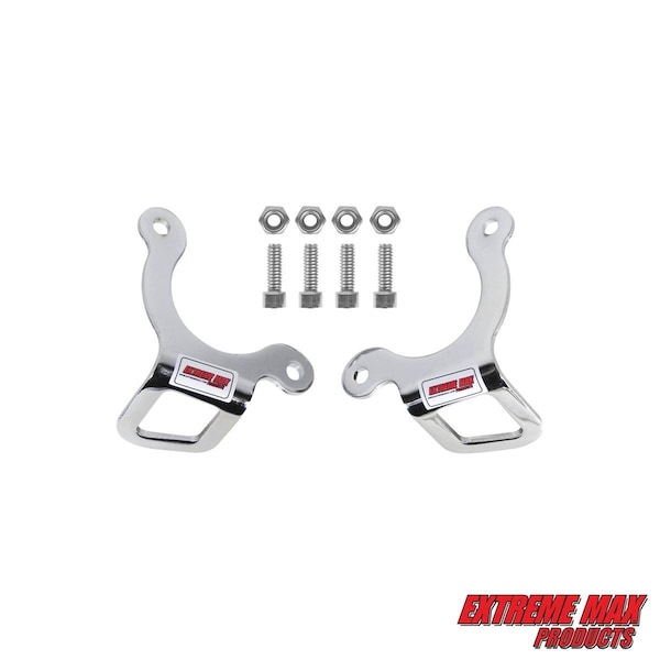 Extreme Max Extreme Max 5001.5804 Front-End Tie-Down Bracket Indian Chieftain and Roadmaster Motorcycles-Chrome 5001.5804 - main